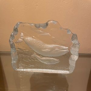 Whale Glass Paper Weight